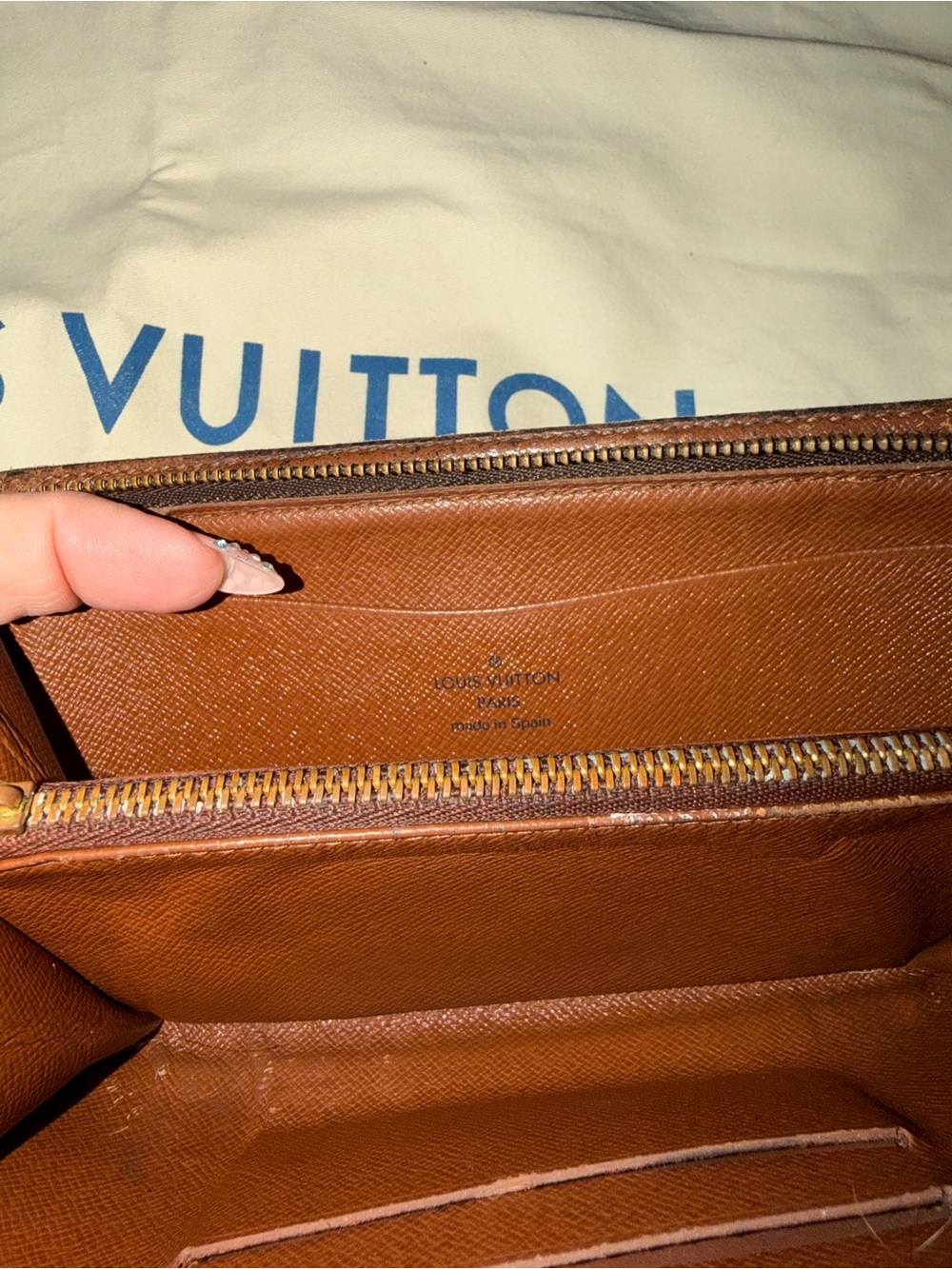 Louis Vuitton Monogram Brown and Gold Continental Wallet - Picture 8 of 9